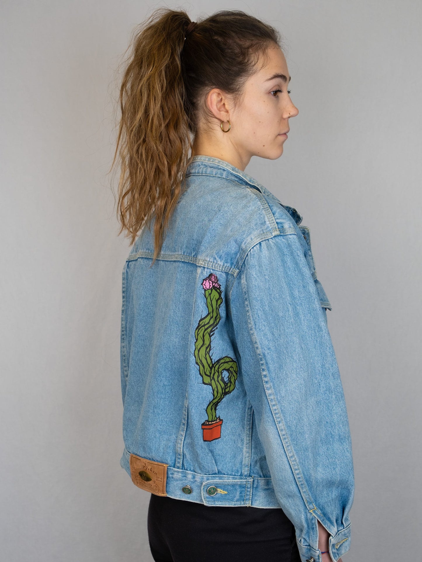 Vintage "Python" Denim Jacke