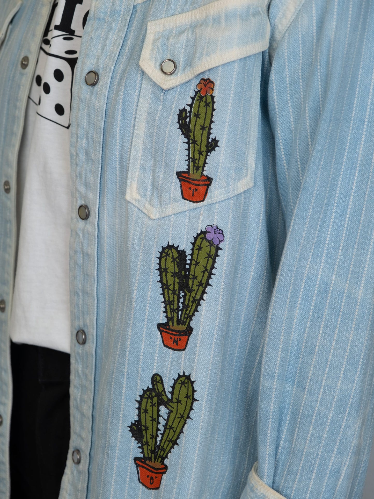 Vintage "Flat Head" Denim Hemd
