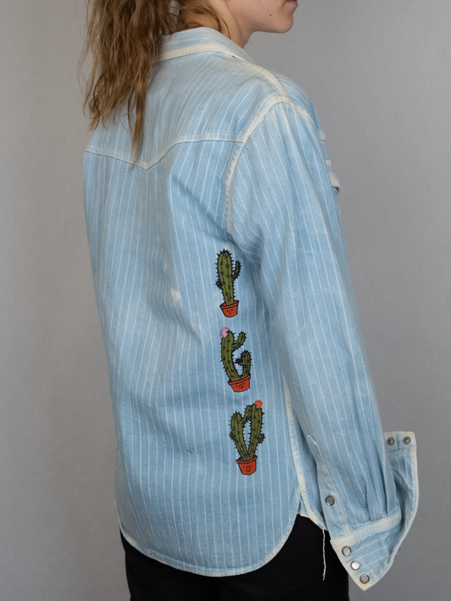 Vintage "Flat Head" Denim Hemd