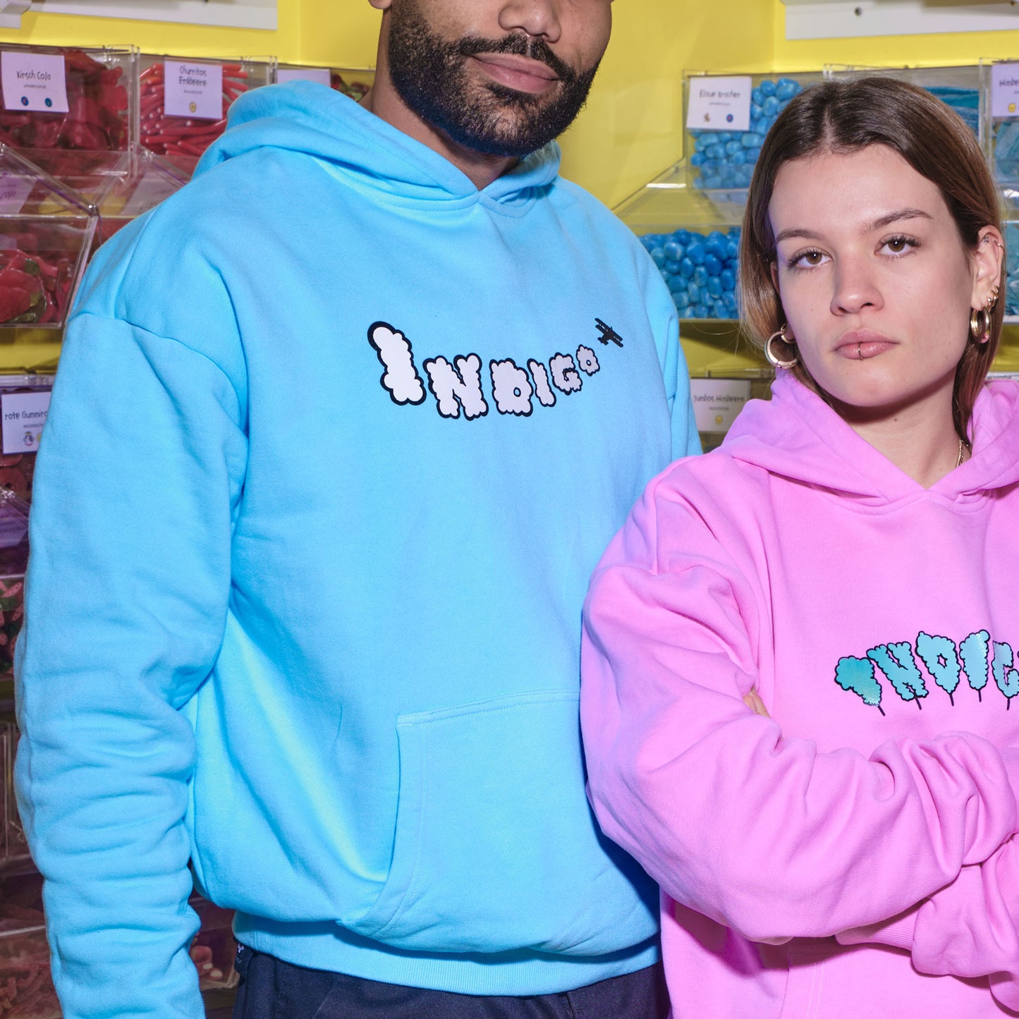 Clouds Hoodie Babyblau