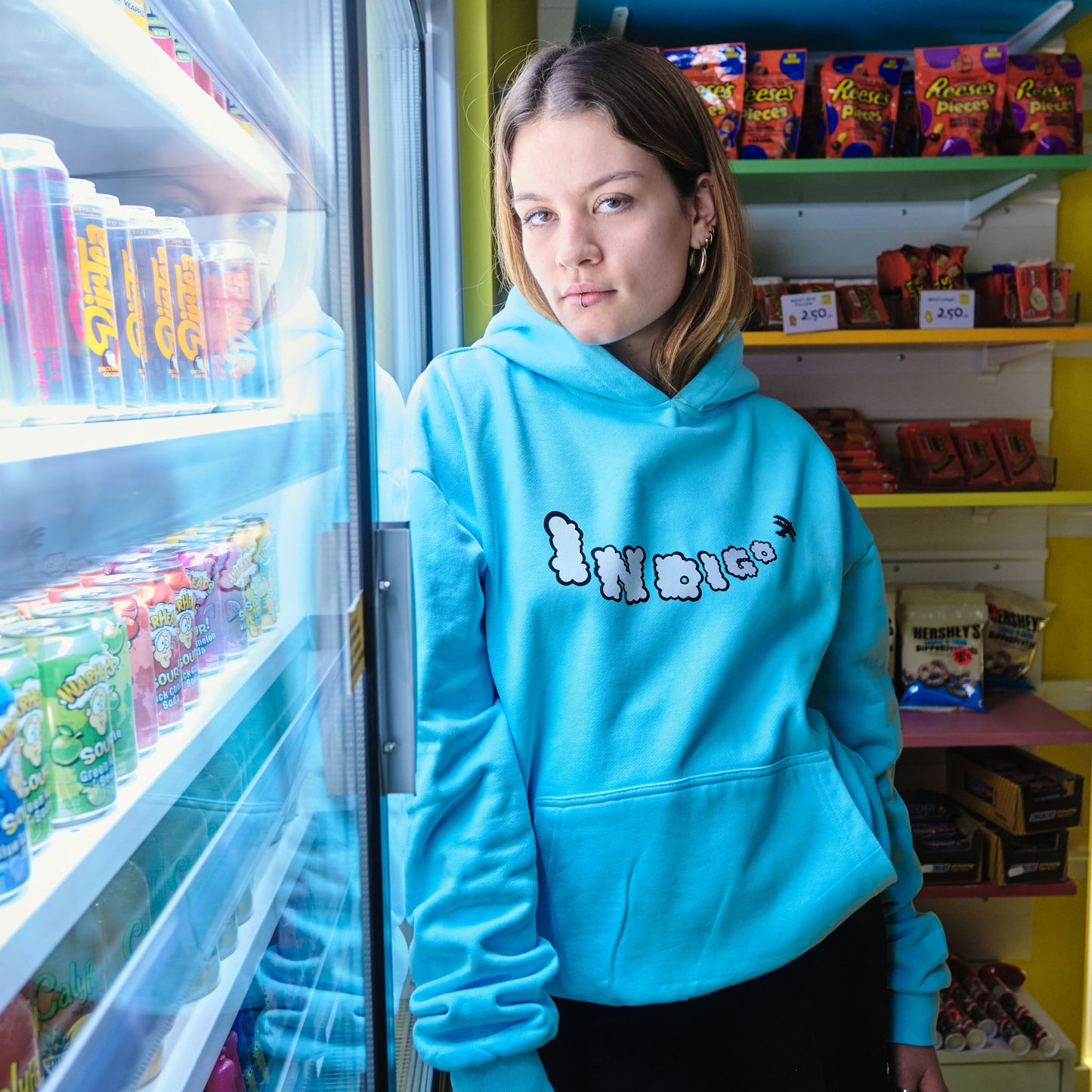 Clouds Hoodie Babyblau